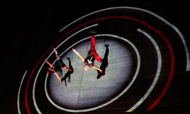 falso giro 2, sacude, danza vertical